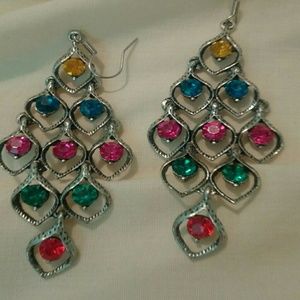 Colorful drop earrings